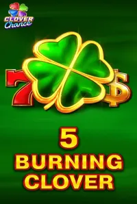 5 burning clover slot logo